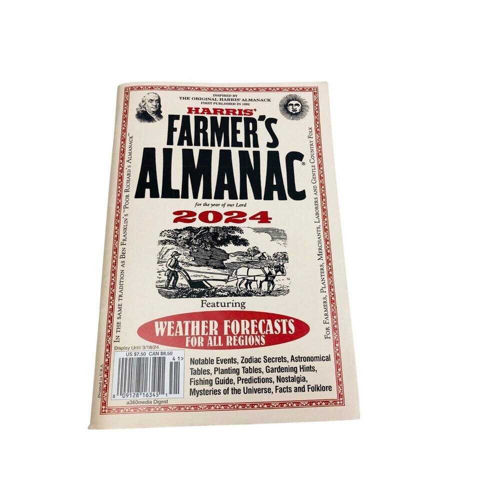 Harris Farmer's Almanac 2024 Featuring Weather Forecasts For All Regions